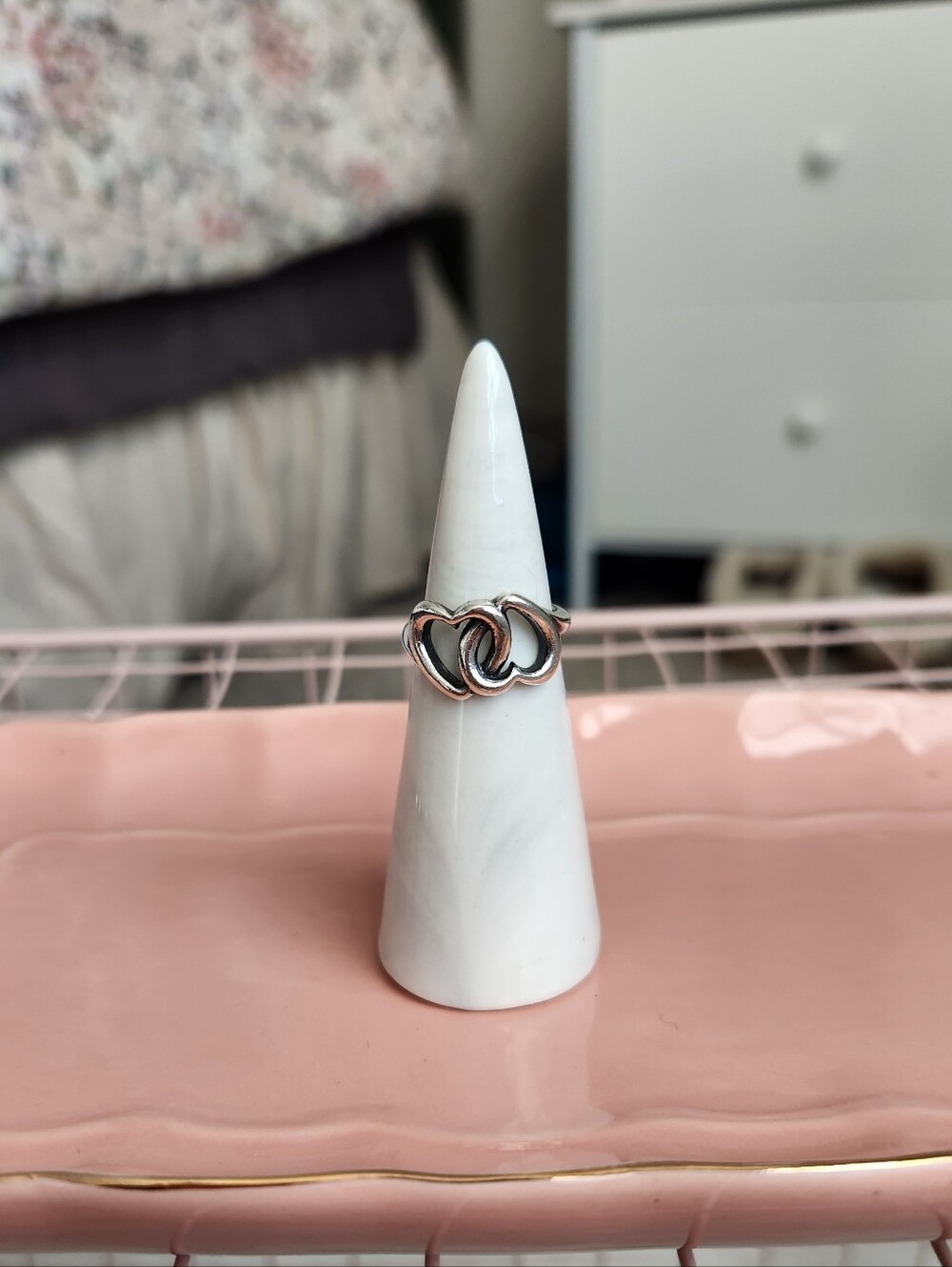 Sz 6.5 James Avery Two Hearts Together Ring
